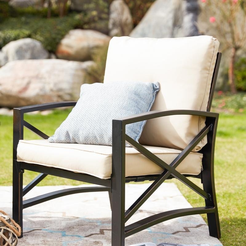 Patio Festival - Set da conversazione in metallo per esterni, 3 pezzi