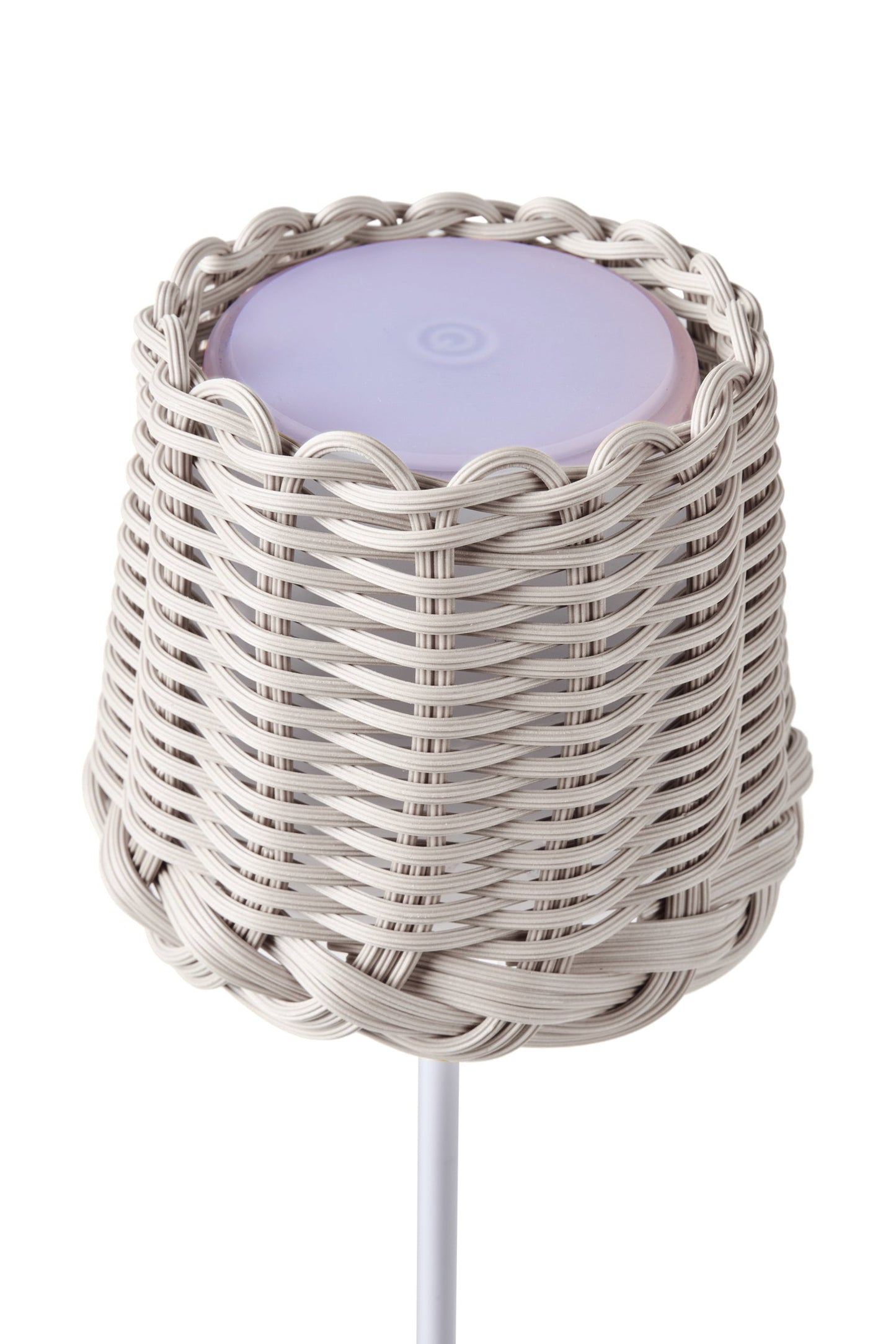 Svampitella - Abat Jour Touch Cappello Bianco Base Bianca