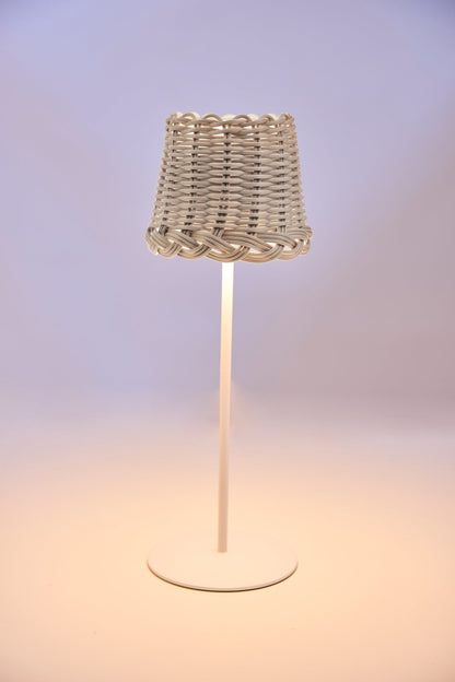 Svampitella - Abat Jour Touch Cappello Bianco Base Bianca