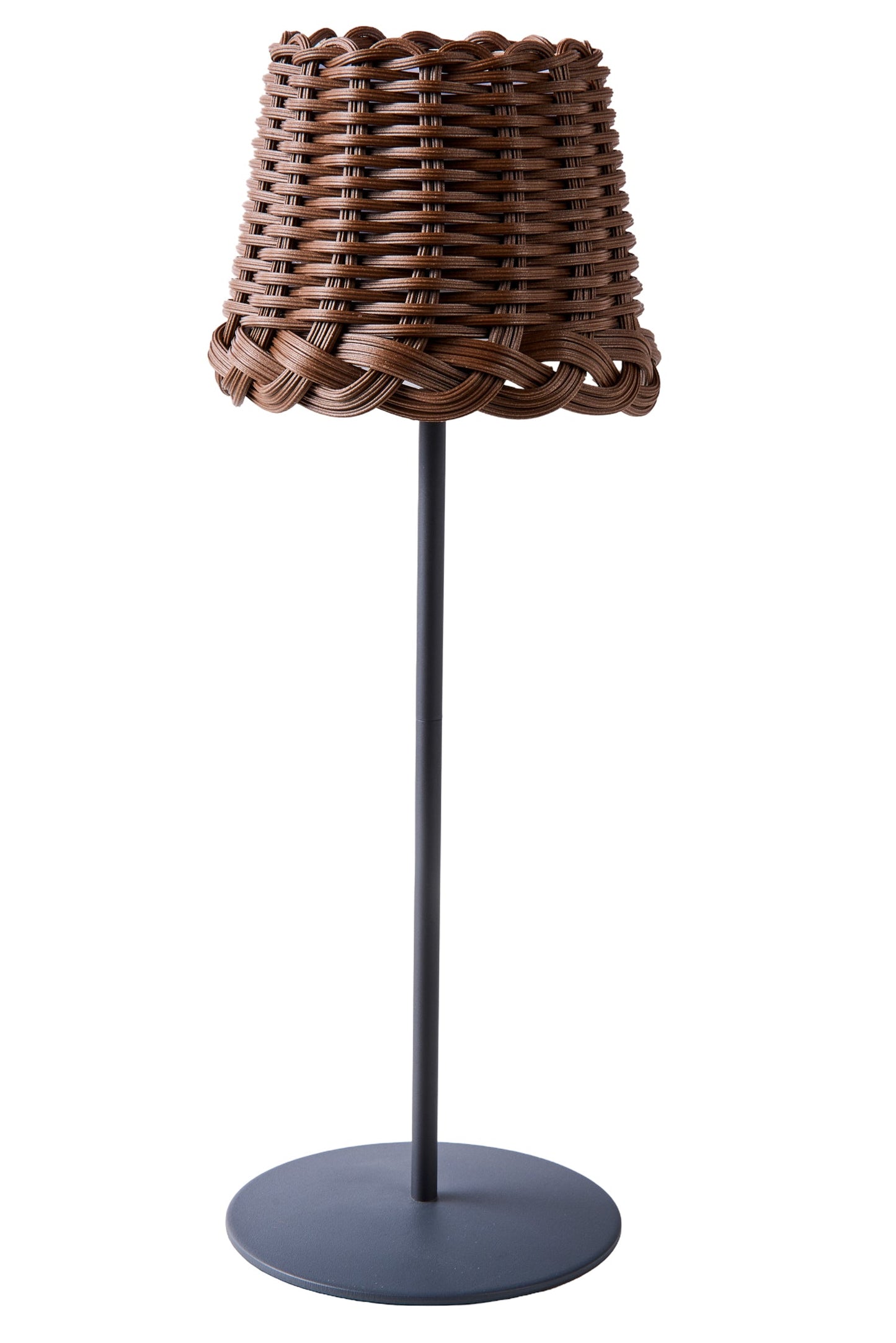 Svampitella - Abat Jour Touch Cappello Marrone Base Grigia