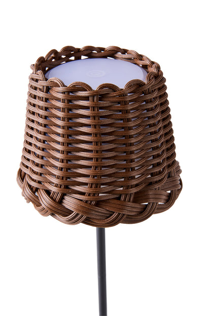 Svampitella - Abat Jour Touch Cappello Marrone Base Grigia