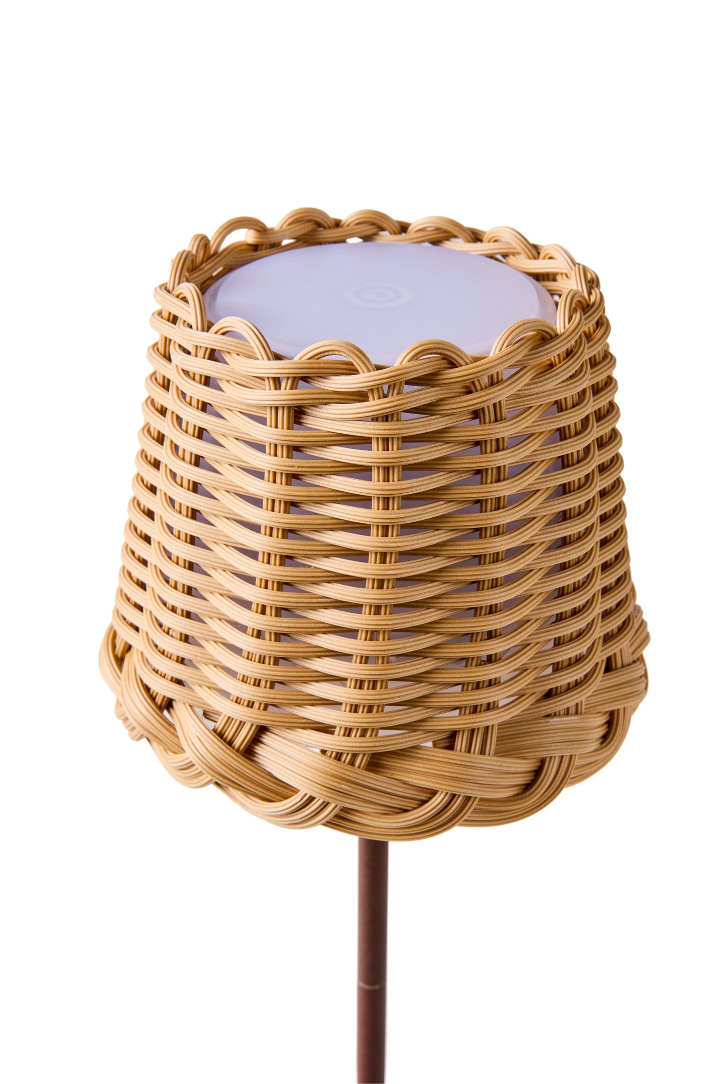 Svampitella - Abat Jour Touch Cappello Naturale Base Caffe