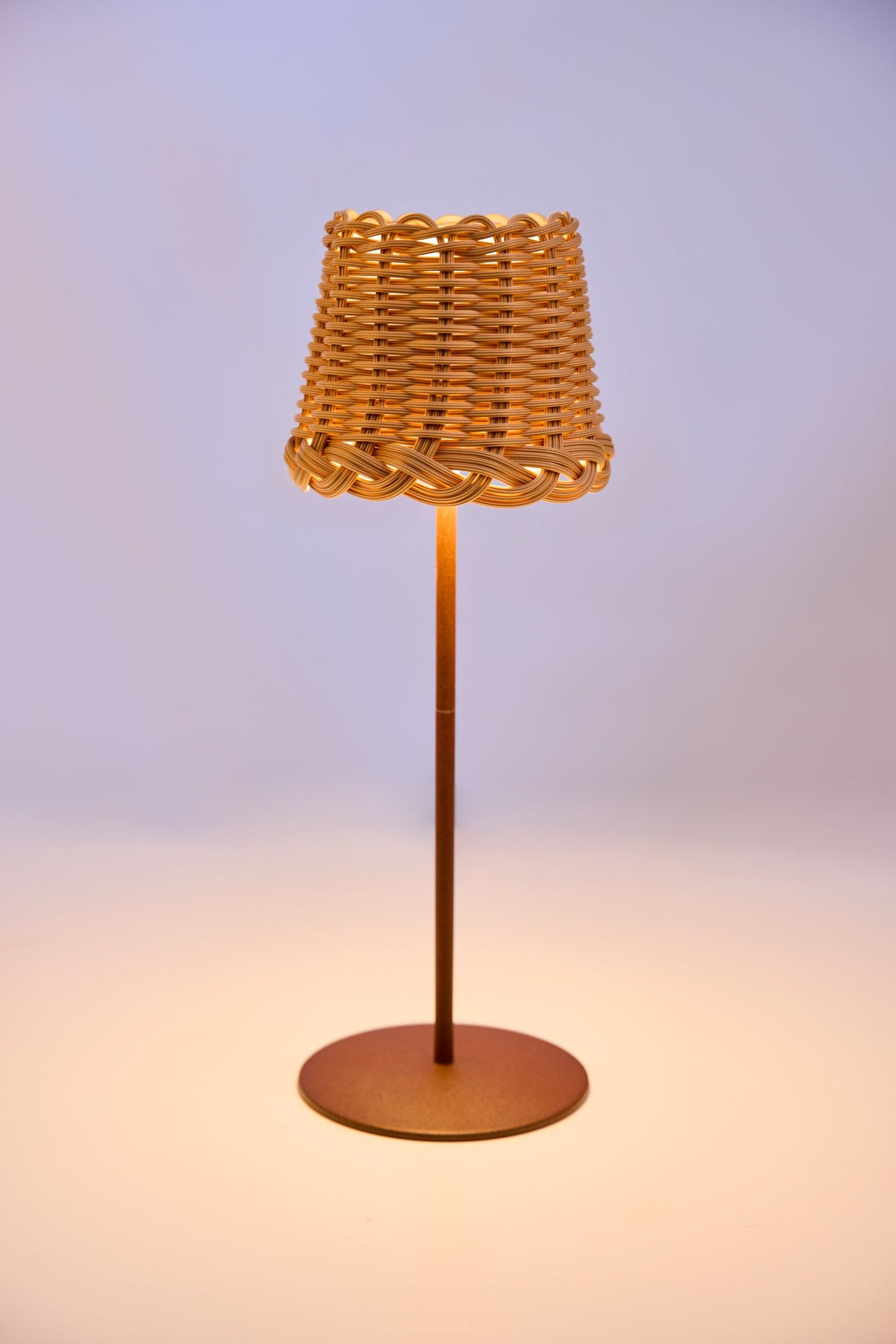 Svampitella - Abat Jour Touch Cappello Naturale Base Caffe