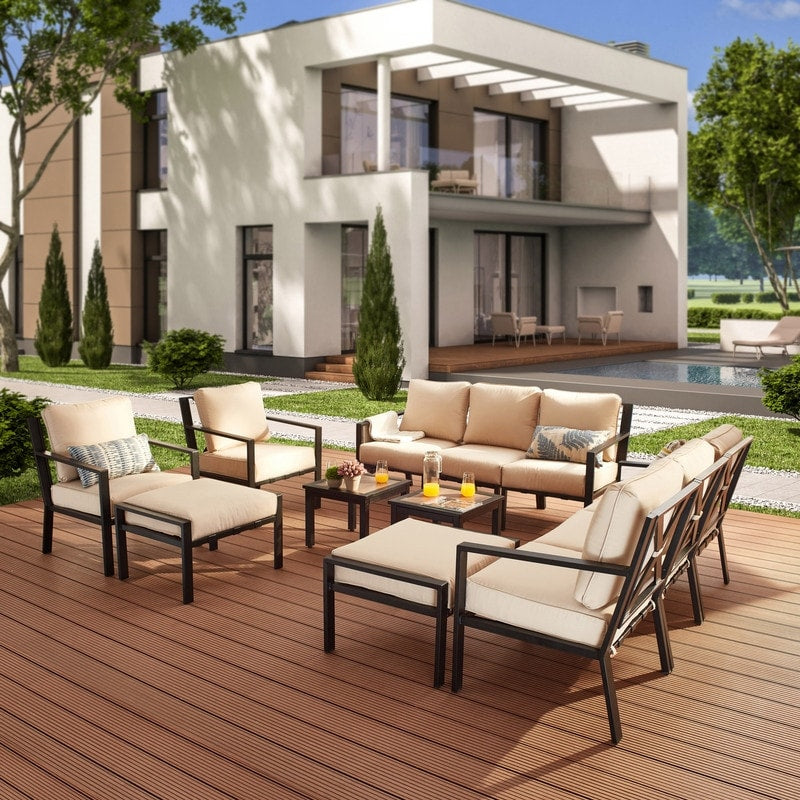 Set di divani da esterno Patio Festival X-Back da 12 pezzi