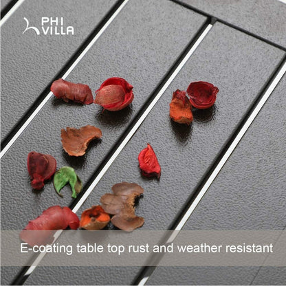 Set da conversazione imbottito da patio PHI VILLA da 3 pezzi con comodi cuscini per sedute profonde