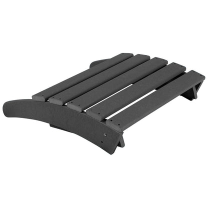 Sedie Adirondack ecologiche per esterni Polytrends Altura, adatte a tutte le stagioni, con pouf (set da conversazione da 4 pezzi)