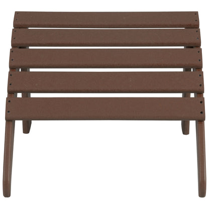 Sedie Adirondack ecologiche per esterni Polytrends Altura, adatte a tutte le stagioni, con pouf (set da conversazione da 4 pezzi)