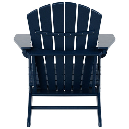 Sedie Adirondack ecologiche per esterni Polytrends Altura, adatte a tutte le stagioni, con pouf (set da conversazione da 4 pezzi)