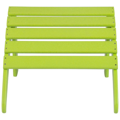 Sedie Adirondack ecologiche per esterni Polytrends Altura, adatte a tutte le stagioni, con pouf (set da conversazione da 4 pezzi)