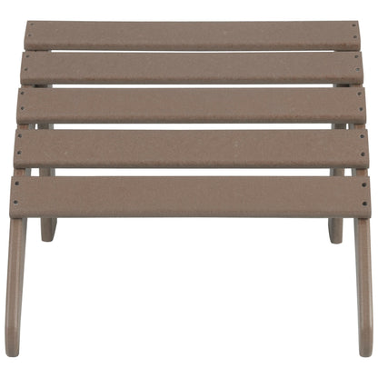 Sedie Adirondack ecologiche per esterni Polytrends Altura, adatte a tutte le stagioni, con pouf (set da conversazione da 4 pezzi)