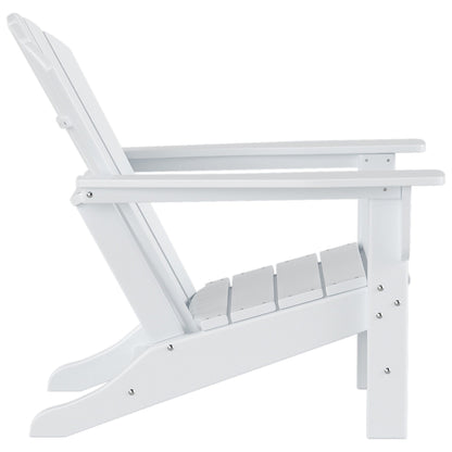 Sedie Adirondack ecologiche per esterni Polytrends Altura, adatte a tutte le stagioni, con pouf (set da conversazione da 4 pezzi)