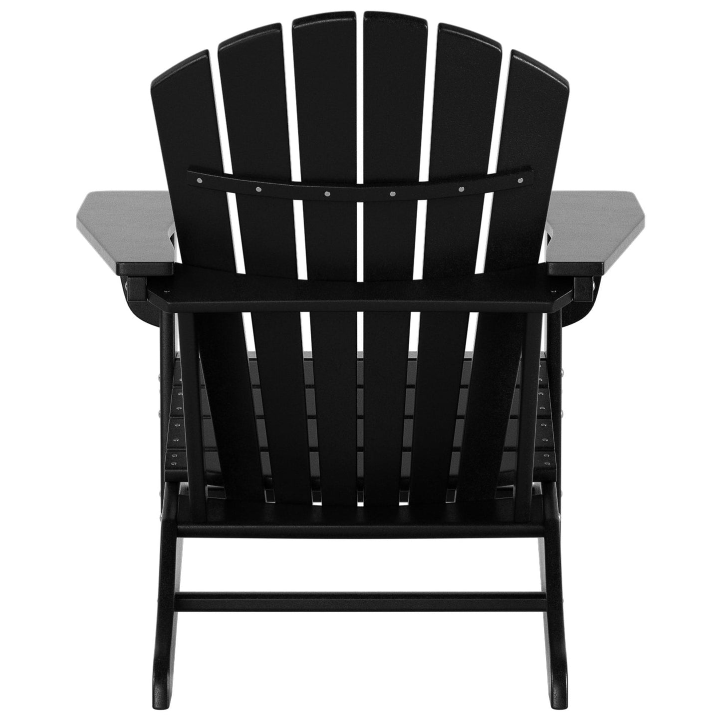 Sedie Adirondack da esterno Polytrends Altura Classic, ecologiche e adatte a tutte le stagioni, con tavolino laterale (set da 3 pezzi)