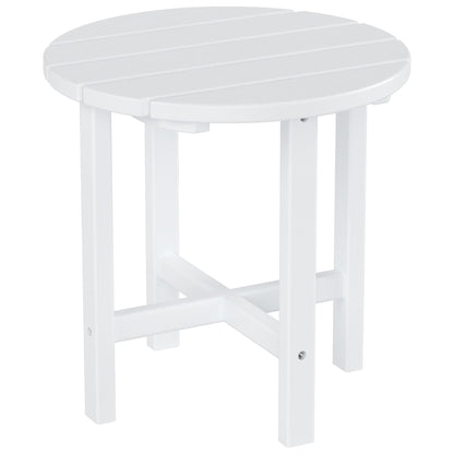 Sedie Adirondack da esterno Polytrends Altura Classic, ecologiche e adatte a tutte le stagioni, con tavolino laterale (set da 3 pezzi)