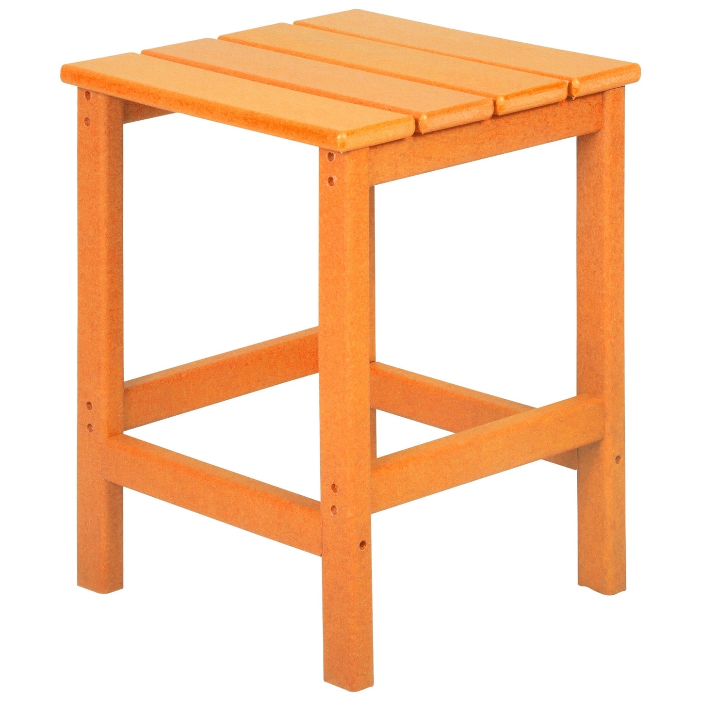 Sedia Adirondack pieghevole per esterni e patio Polytrends Laguna HDPE, adatta a tutte le stagioni, con pouf e tavolino laterale (set da 3 pezzi)