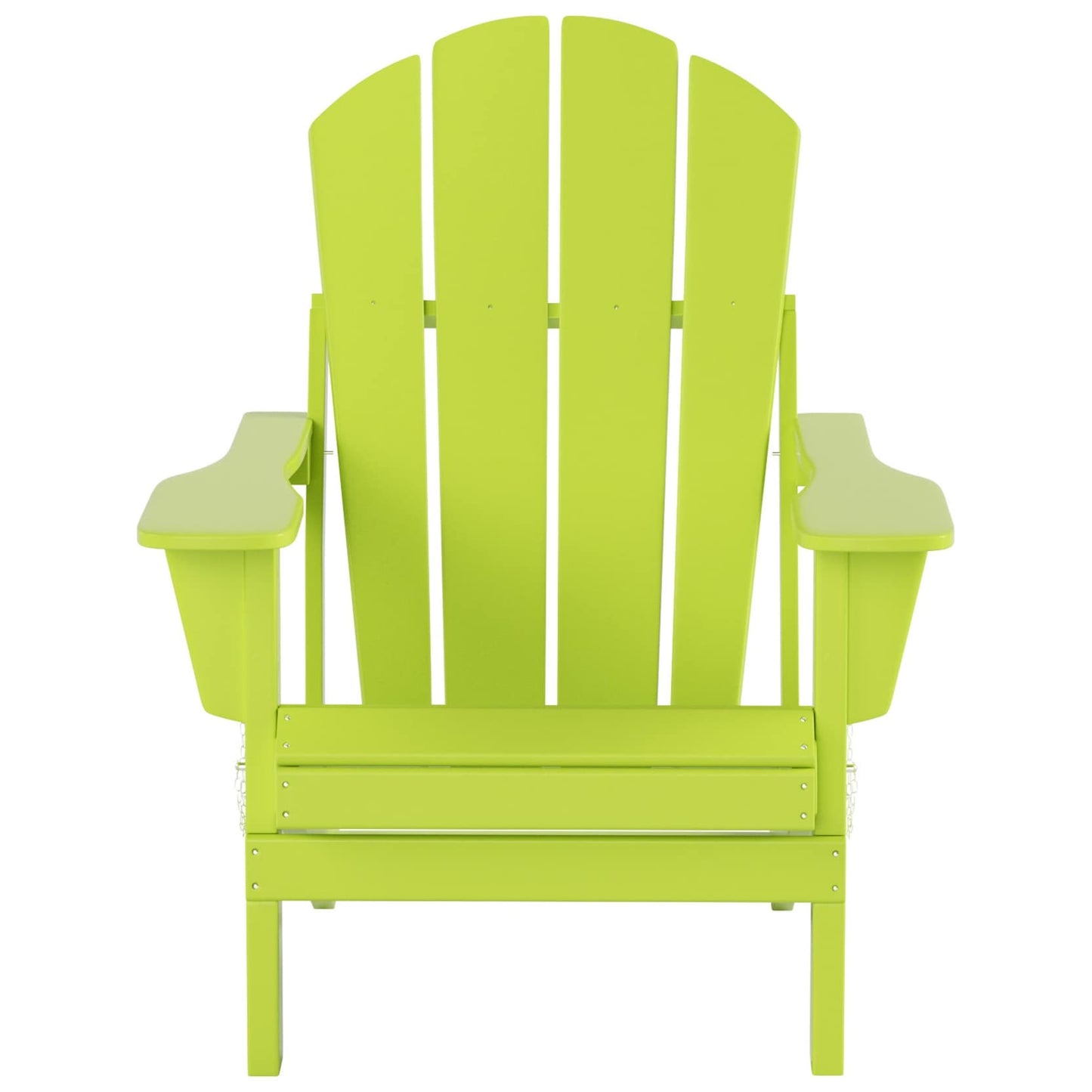 Sedie Adirondack pieghevoli per esterni e patio Polytrends Laguna HDPE, adatte a tutte le stagioni, con tavolino laterale (set da 3 pezzi)