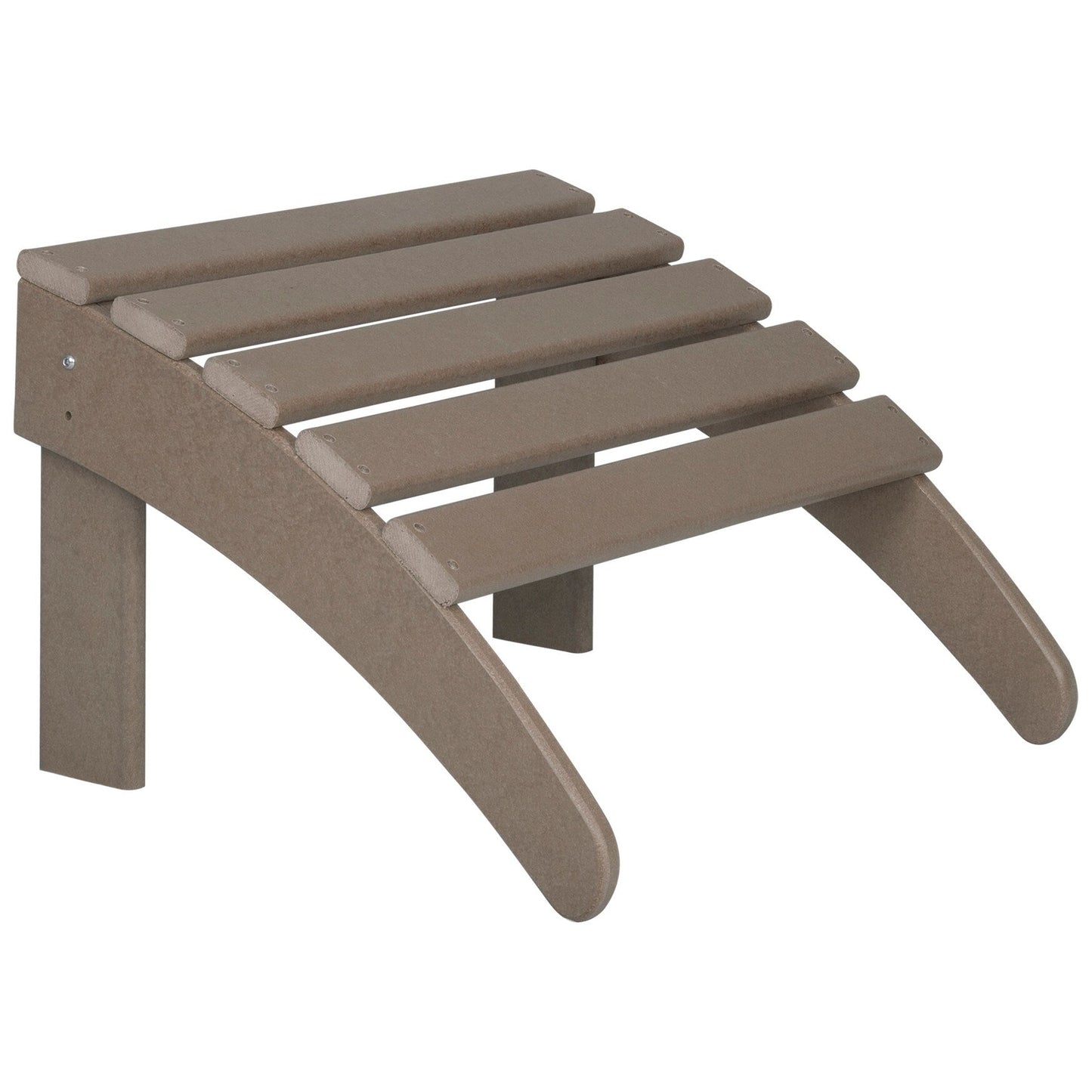 Sedie Adirondack pieghevoli per esterni e patio Polytrends Laguna in HDPE, adatte a tutte le stagioni, con pouf (set da 5 pezzi)