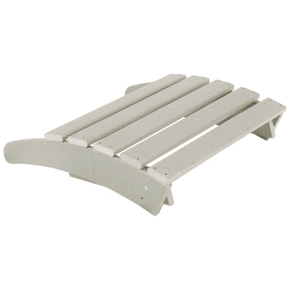 Sedie Adirondack pieghevoli per esterni e patio Polytrends Laguna in HDPE, adatte a tutte le stagioni, con pouf (set da 5 pezzi)