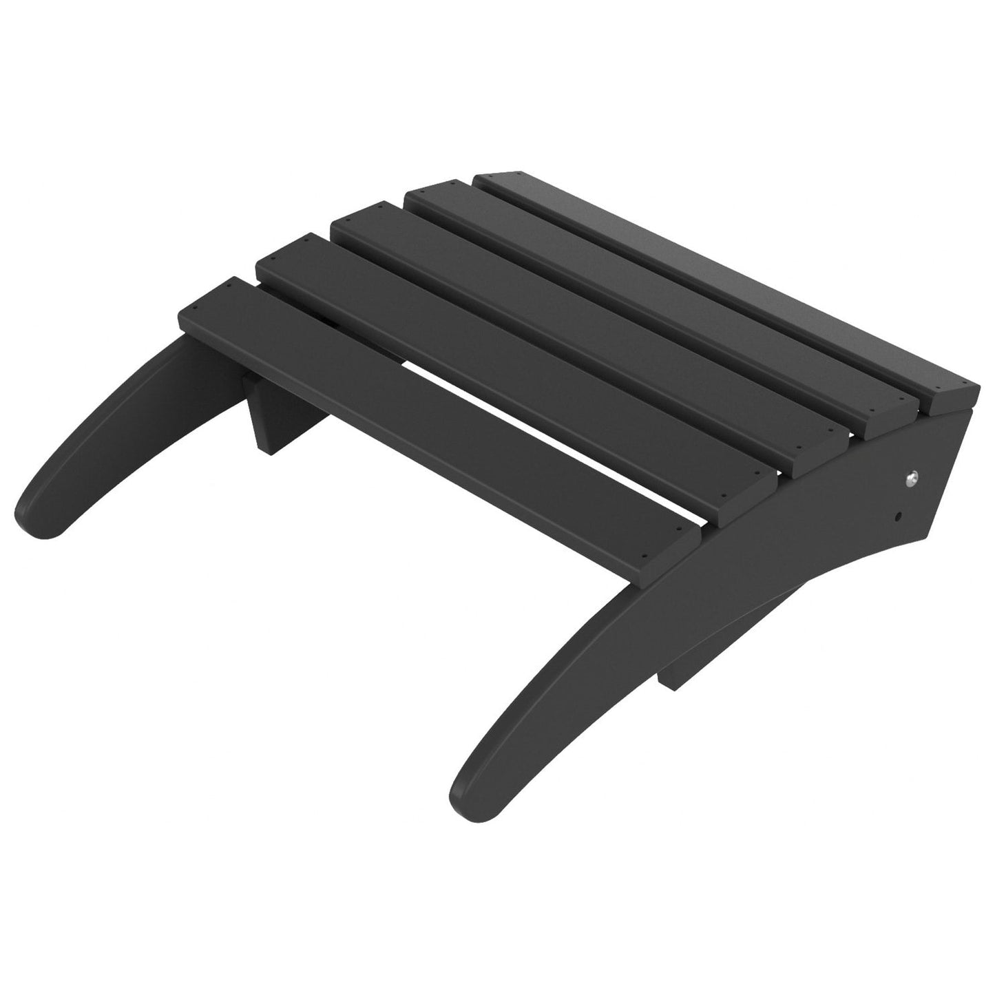 Sedie Adirondack pieghevoli per esterni e patio Polytrends Laguna in HDPE, adatte a tutte le stagioni, con pouf (set da 5 pezzi)