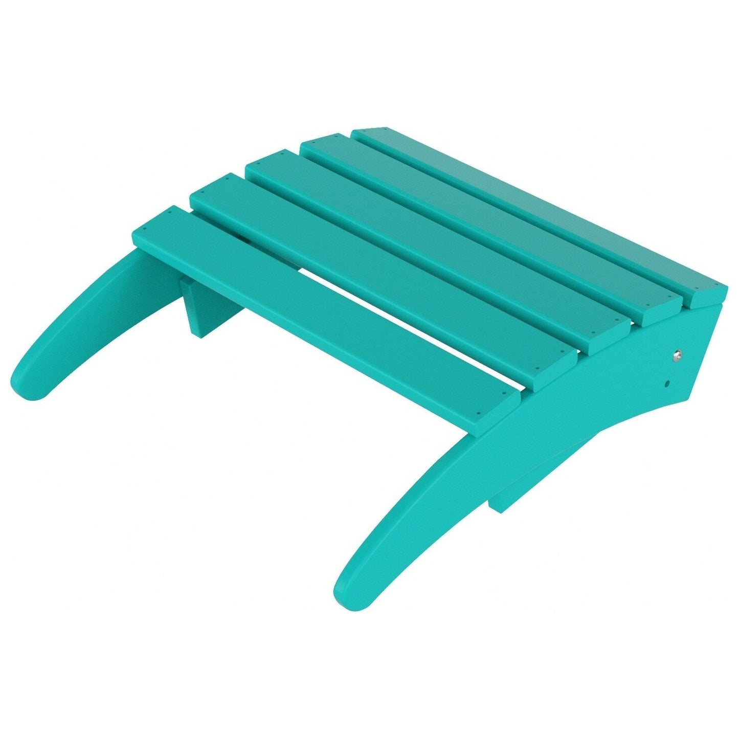 Sedie Adirondack pieghevoli per esterni e patio Polytrends Laguna in HDPE, adatte a tutte le stagioni, con pouf (set da 5 pezzi)