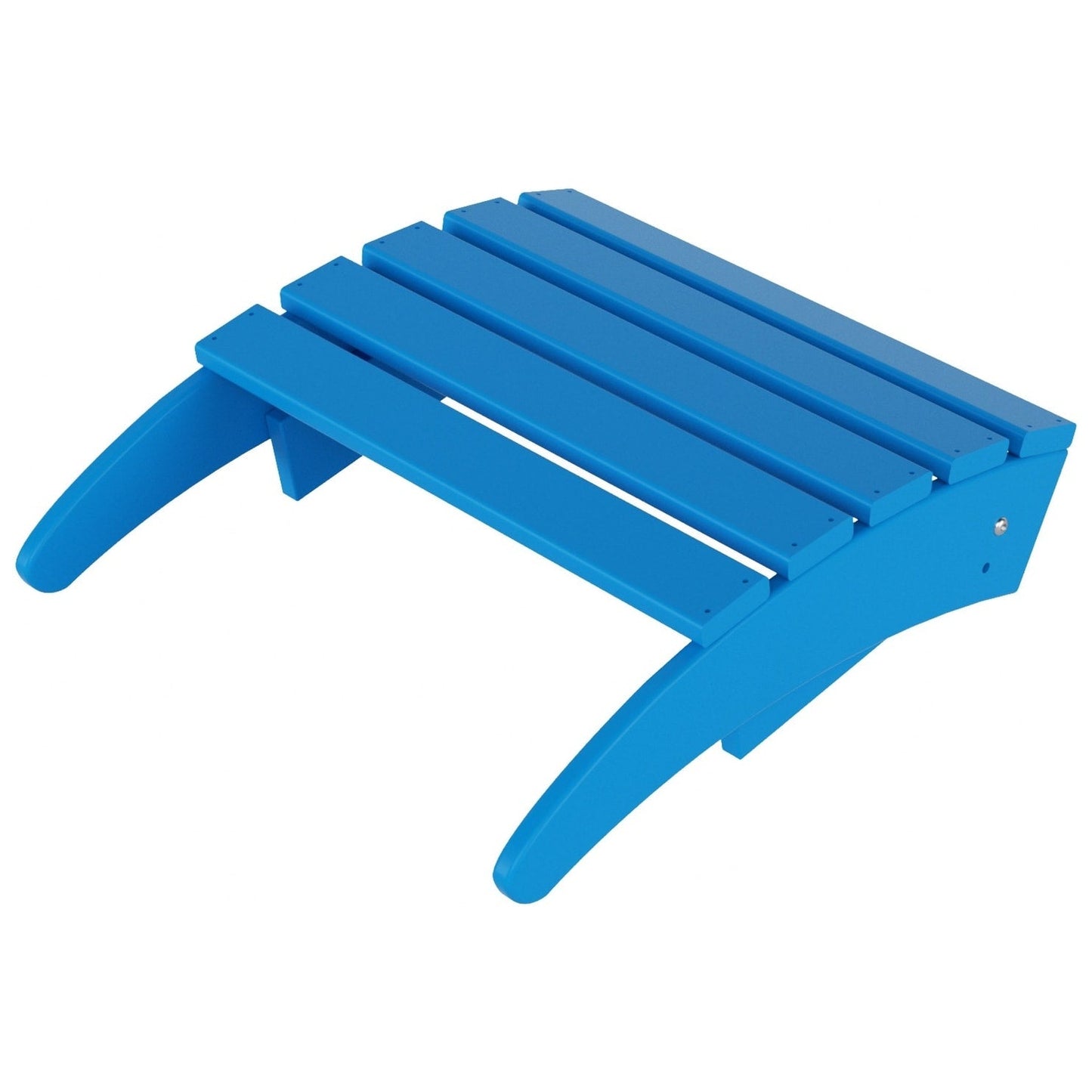 Sedie Adirondack pieghevoli per esterni e patio Polytrends Laguna in HDPE, adatte a tutte le stagioni, con pouf (set da 5 pezzi)