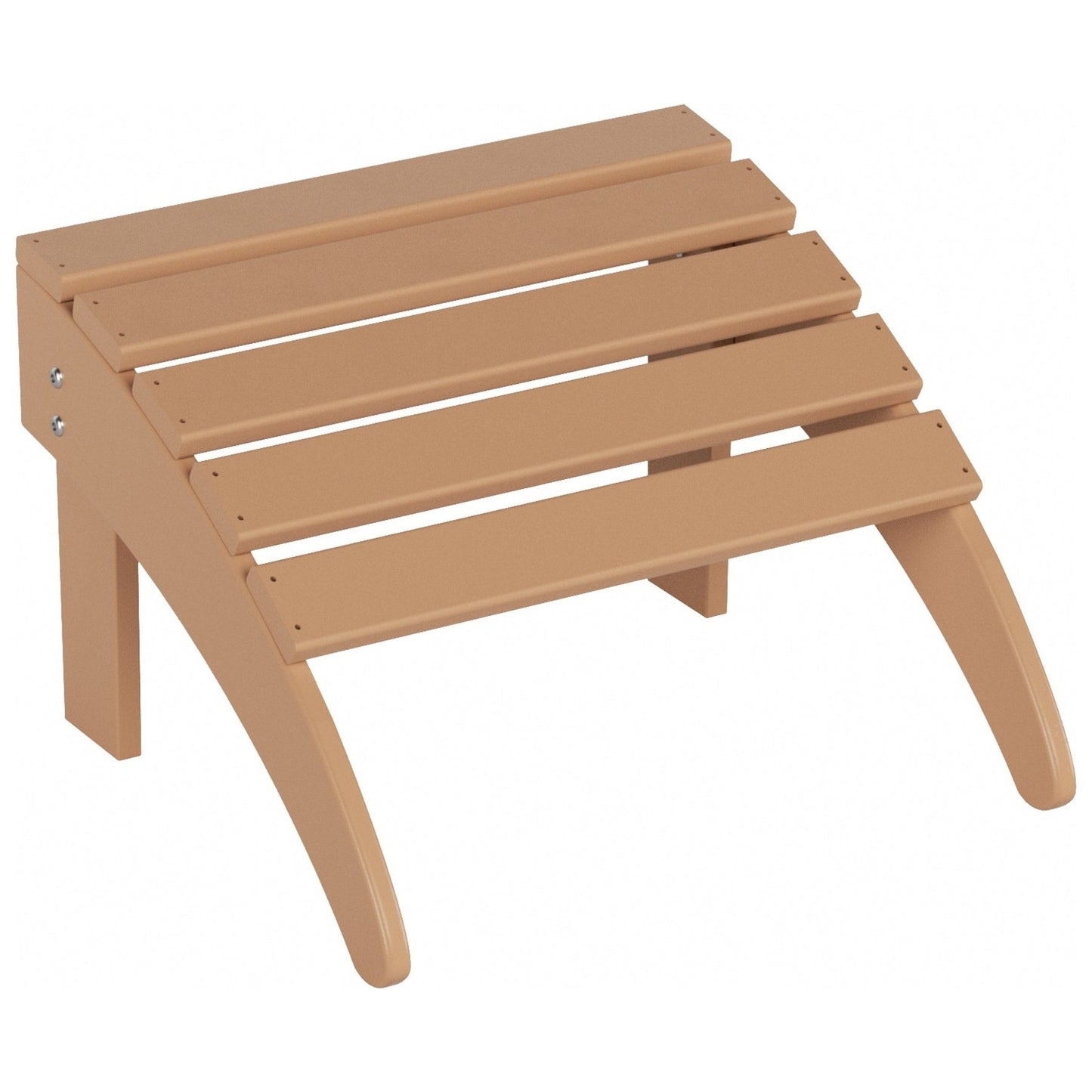 Sedie Adirondack pieghevoli per esterni e patio Polytrends Laguna in HDPE, adatte a tutte le stagioni, con pouf (set da 5 pezzi)