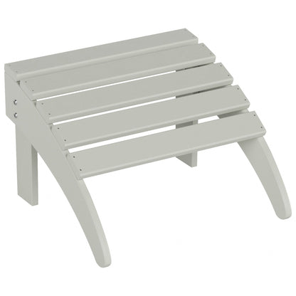 Sedie Adirondack pieghevoli per esterni e patio Polytrends Laguna in HDPE, adatte a tutte le stagioni, con pouf (set da 5 pezzi)