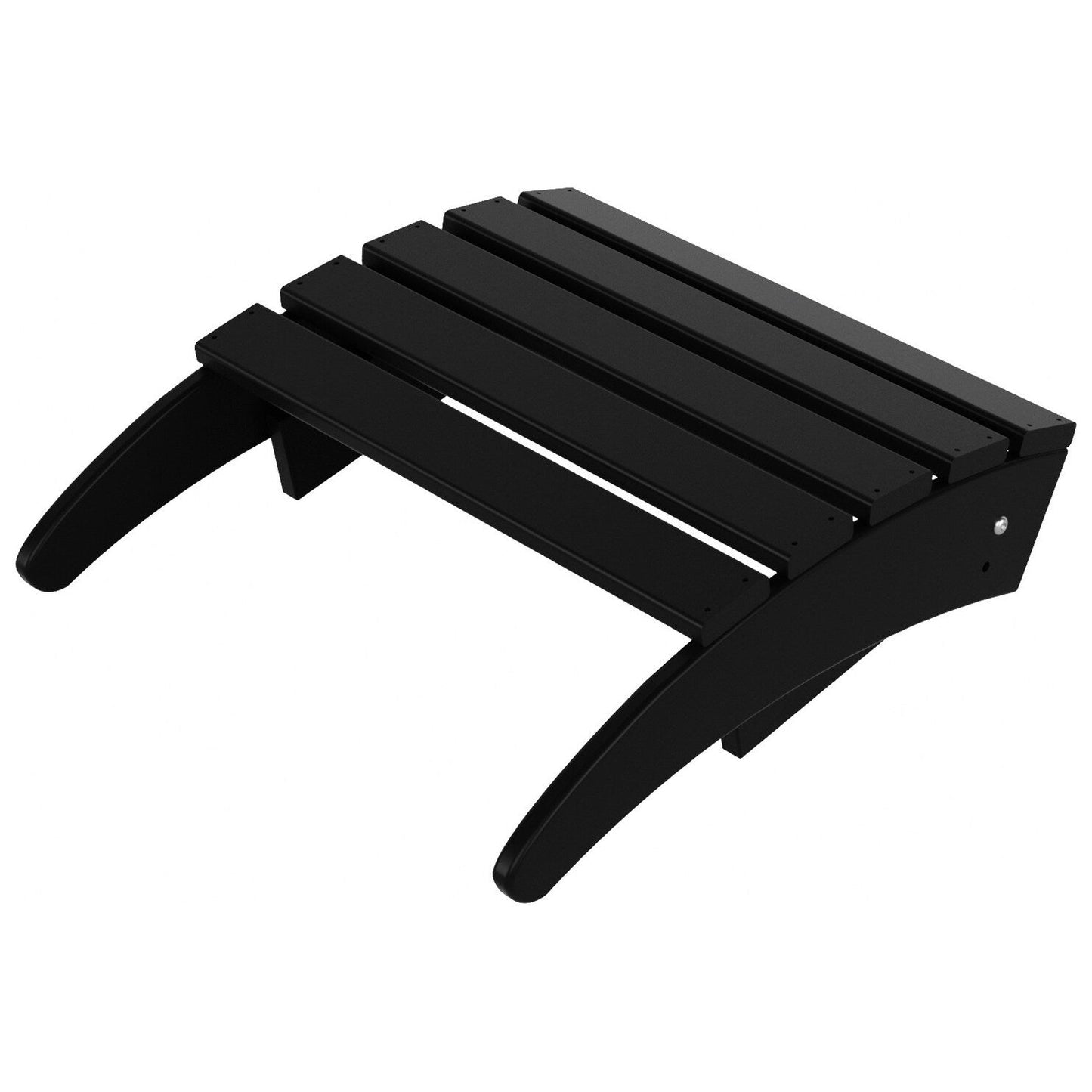 Sedie Adirondack pieghevoli per esterni e patio Polytrends Laguna in HDPE, adatte a tutte le stagioni, con pouf (set da 5 pezzi)