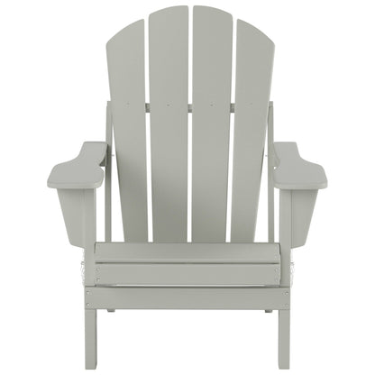 Polytrends Laguna HDPE, set da conversazione per esterni, sedie pieghevoli Adirondack adatte a tutte le stagioni e adatte a qualsiasi patio (set da 5 pezzi)