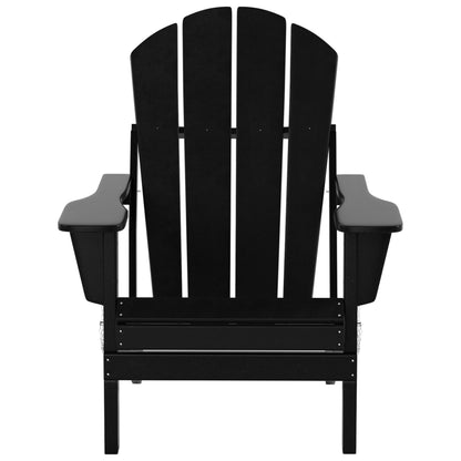 Polytrends Laguna HDPE, set da conversazione per esterni, sedie pieghevoli Adirondack adatte a tutte le stagioni e adatte a qualsiasi patio (set da 5 pezzi)