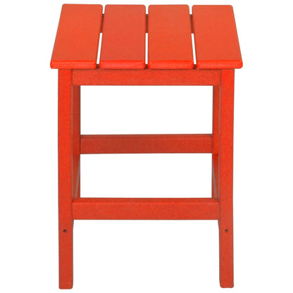 Polytrends Laguna HDPE, set da conversazione per esterni, sedie pieghevoli Adirondack adatte a tutte le stagioni e adatte a qualsiasi patio (set da 5 pezzi)