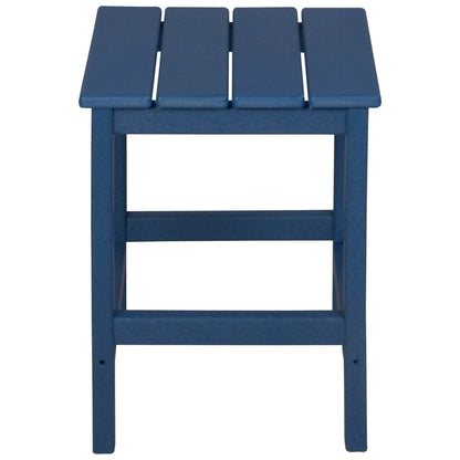 Polytrends Laguna HDPE, set da conversazione per esterni, sedie pieghevoli Adirondack adatte a tutte le stagioni e adatte a qualsiasi patio (set da 5 pezzi)