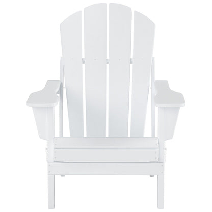 Polytrends Laguna HDPE, set da conversazione per esterni, sedie pieghevoli Adirondack adatte a tutte le stagioni e adatte a qualsiasi patio (set da 5 pezzi)