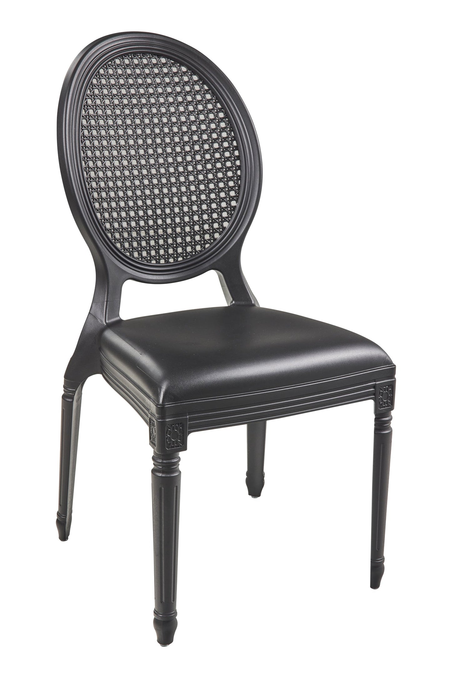 Franz - Sedia In Pp In&amp;Out Nera Impilabile