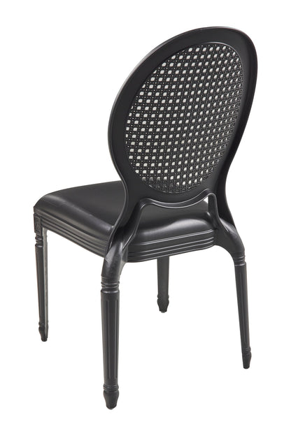 Franz - Sedia In Pp In&amp;Out Nera Impilabile