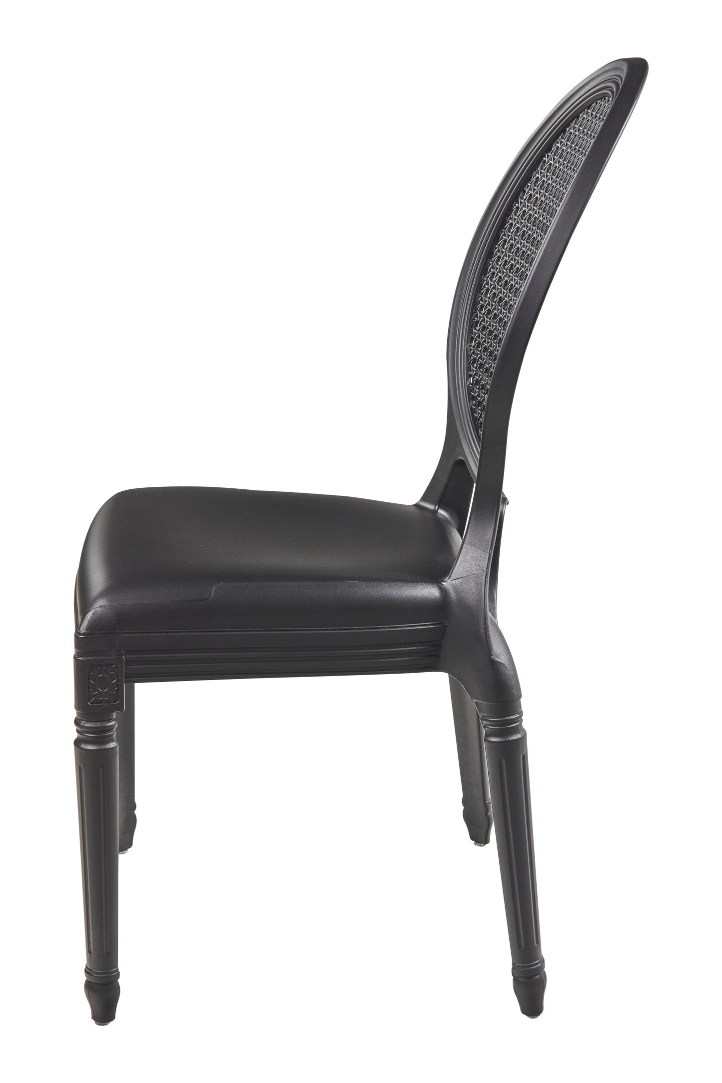 Franz - Sedia In Pp In&amp;Out Nera Impilabile