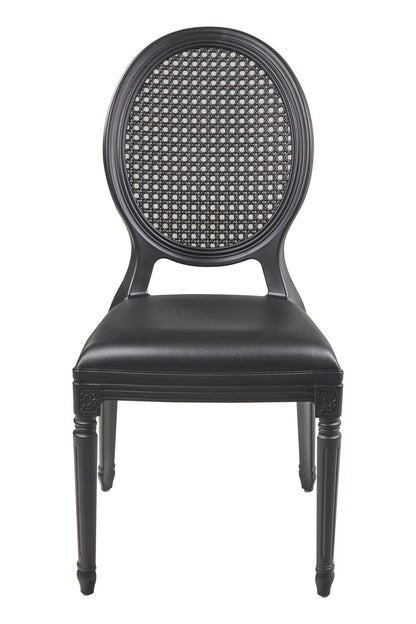 Franz - Sedia In Pp In&amp;Out Nera Impilabile