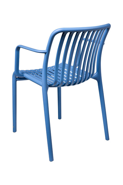 Adeola - Sedia Con Braccioli In Pp Azzurra