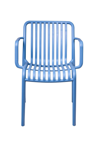 Adeola - Sedia Con Braccioli In Pp Azzurra