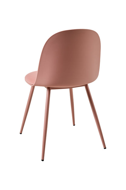 Shannon - Sedia Rosa Con Cuscino