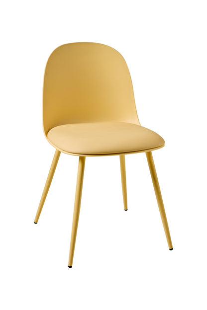 Shannon - Sedia Gialla Con Cuscino