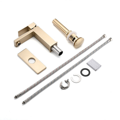 Rubinetto singolo per lavabo da bagno PROOX con gruppo di scarico