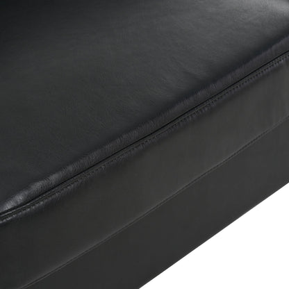 Divano 3 posti in PU con struttura in ferro e legno