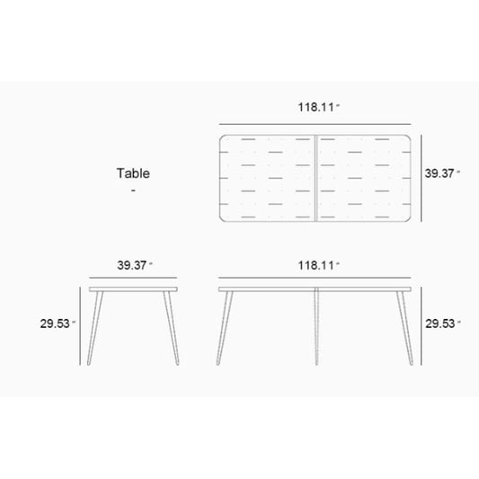 PURPLE LEAF Set da pranzo per esterni, set di mobili da giardino in teak e alluminio, tavolo da pranzo e sedie in vimini