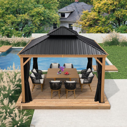 Set da pranzo per esterni PURPLE LEAF per tavolo e sedie in vimini da giardino - 11 pezzi