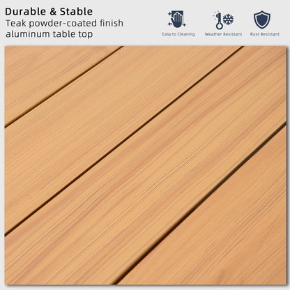 Set da pranzo per esterni PURPLE LEAF per tavolo e sedie in vimini da giardino - 11 pezzi