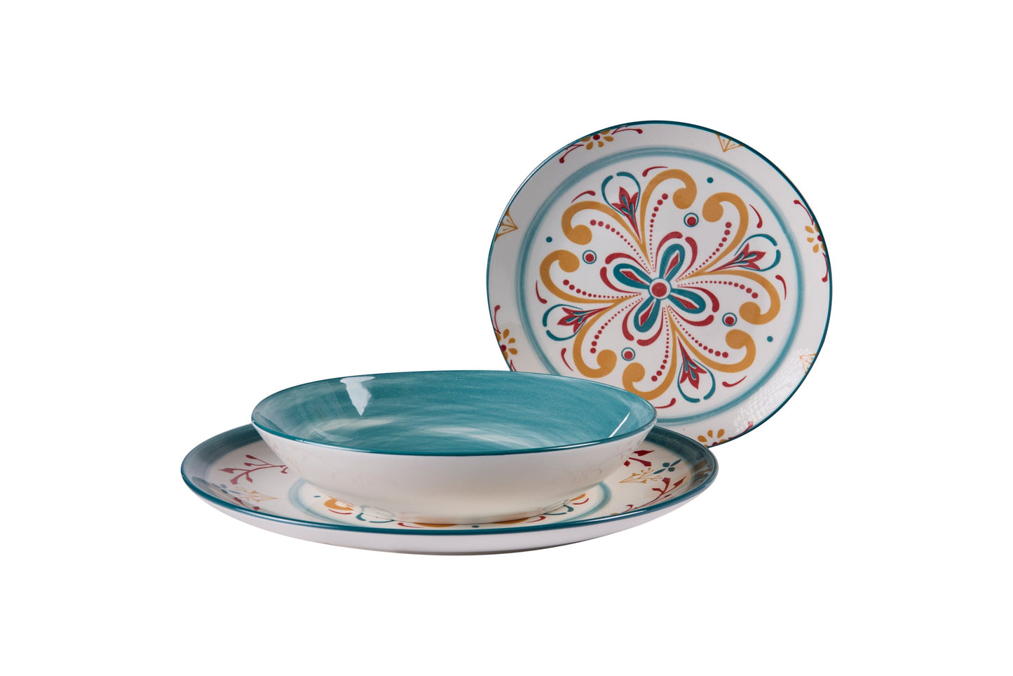 Salmorejo - Servito Piatti Set 1/18 Colore Acquamarina