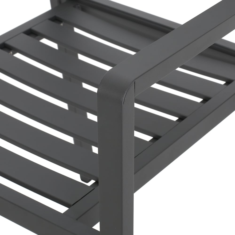 Set da pranzo moderno in alluminio da 6 posti Pabara Outdoor con tavolo estensibile di Christopher Knight Home