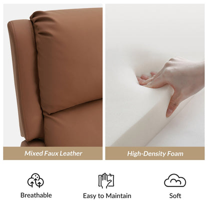 Poltrona reclinabile girevole a 360 gradi Pablo Traditional di HULALA HOME