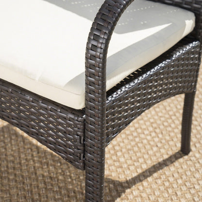 Set da pranzo Palermo in vimini e alluminio da 6 pezzi di Christopher Knight Home