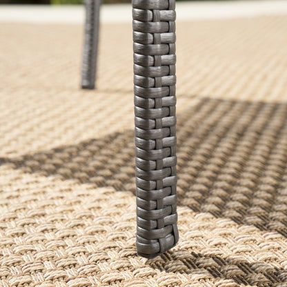 Set da pranzo Palermo in vimini e alluminio da 6 pezzi di Christopher Knight Home